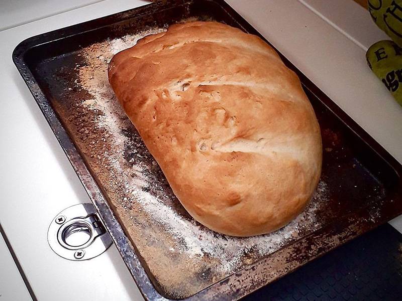 Fresh bread from a local bakery